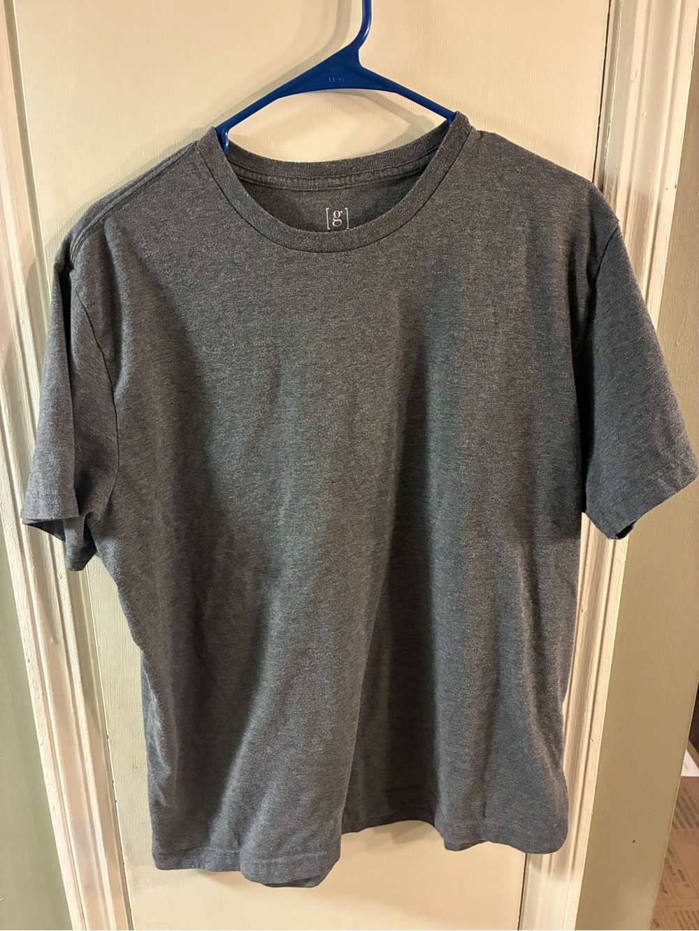 George Men's Large Gray Heather Short Sleeve T-Shirt Crew Neck